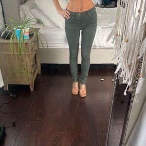 Hudson Jeans Women's Skinny Jeans in Olive Green